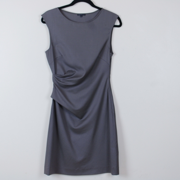 Theory Letin Wool Blend Ruched Dress - Picture 2 of 8